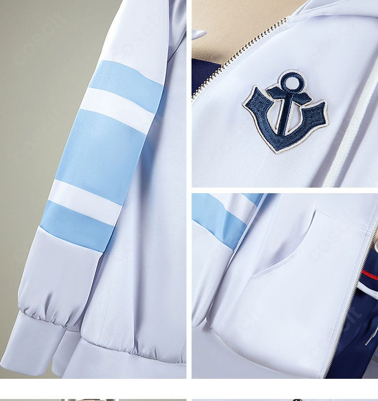 ウマ娘 シュヴァルグラン 夏凪ネイビードロップ 外套コスプレ衣装 装飾ディテール