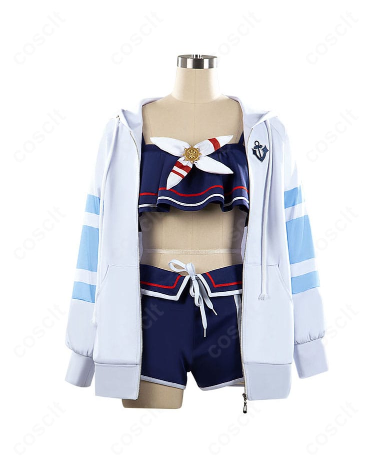ウマ娘 シュヴァルグラン 夏凪ネイビードロップ コスプレ衣装 正面全体デザイン