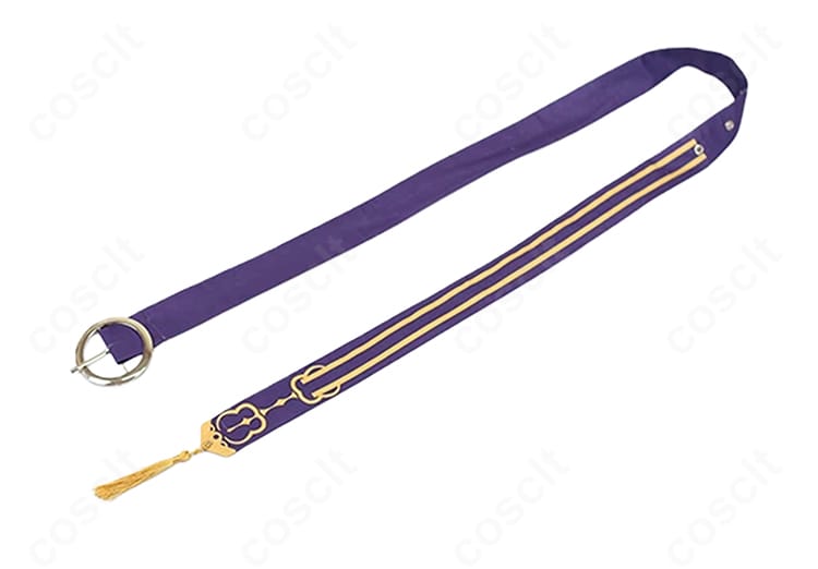 火車切広光 コスプレ 腰間の紫色系帯ディテール カラー再現とアクセント