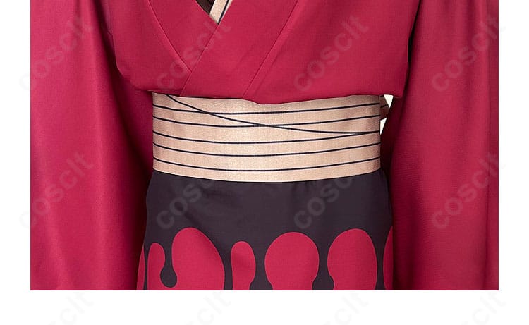 童磨 万世極楽教 着物コスプレ衣装 腰封装飾 細部までこだわった再現度