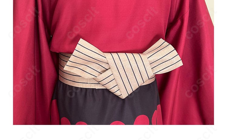 童磨 着物コスプレ衣装 腰封背面 結び装飾 後ろ姿も美しく再現