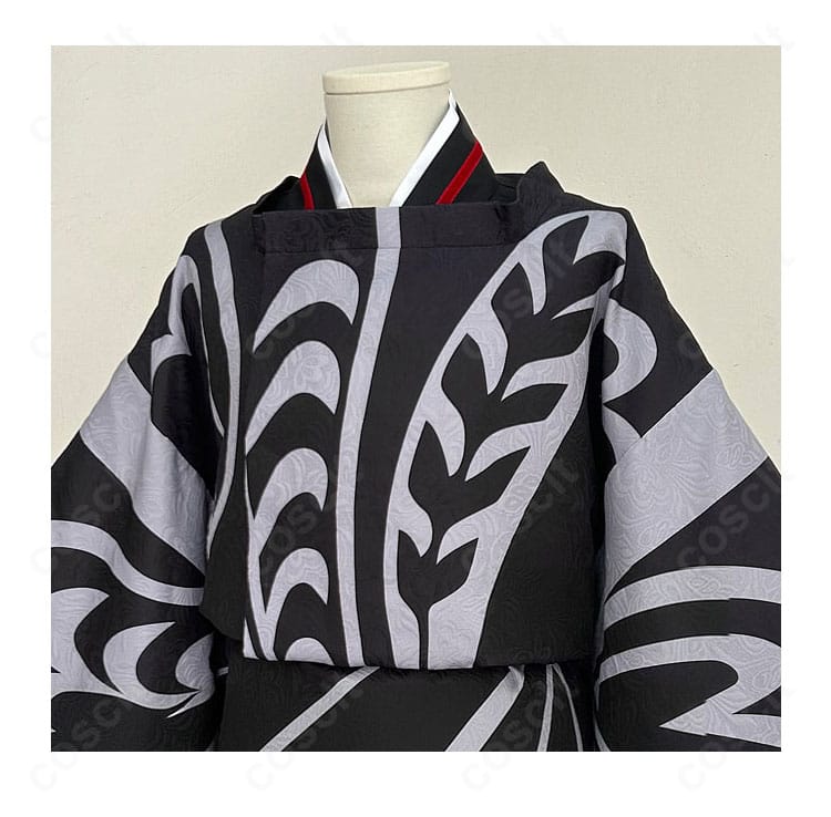 鬼滅の刃 鬼舞辻無惨 コスプレ衣装 衣襟装飾ディテール 平安貴族らしい仕上がり