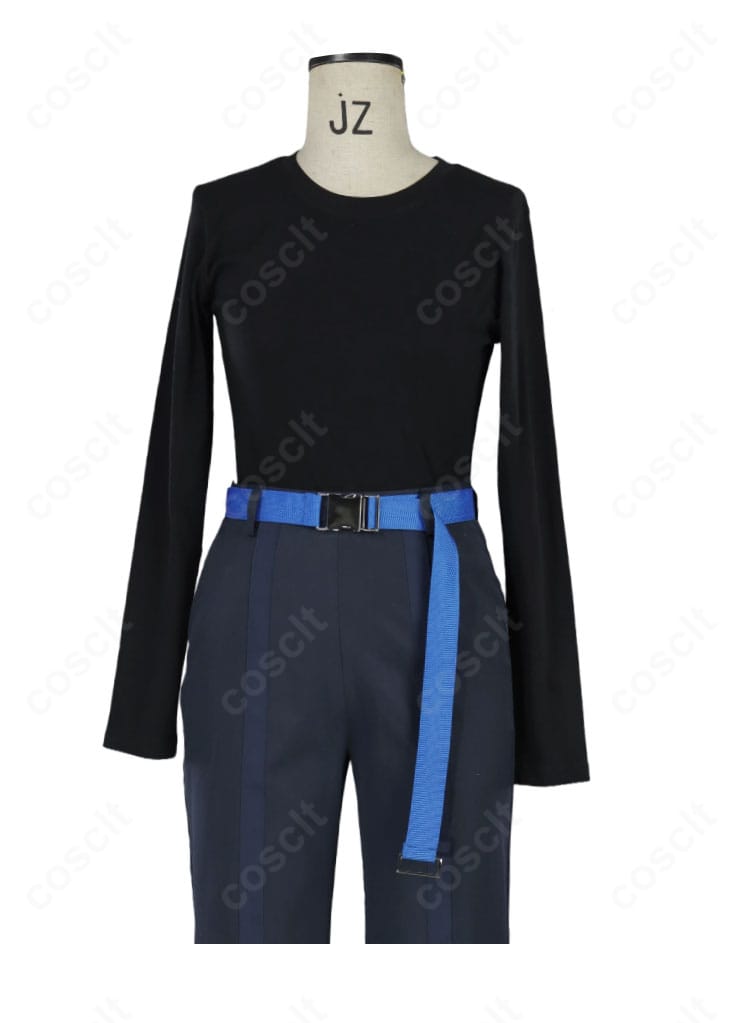 内搭ブラック長袖インナー細節 MyGO!!!!! 椎名立希 コスプレ衣装 素材感