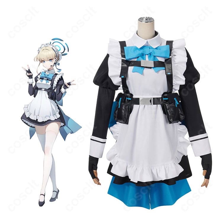 ブルーアーカイブ 飛鳥馬トキ メイド服 コスプレ衣装 キャラクター着用イメージ|公式衣装の雰囲気を再現