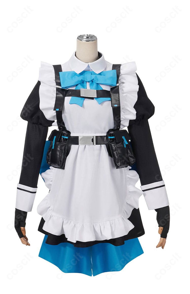 ブルーアーカイブ 飛鳥馬トキ メイド服 コスプレ衣装 正面デザイン|クラシカルで知的なシルエット
