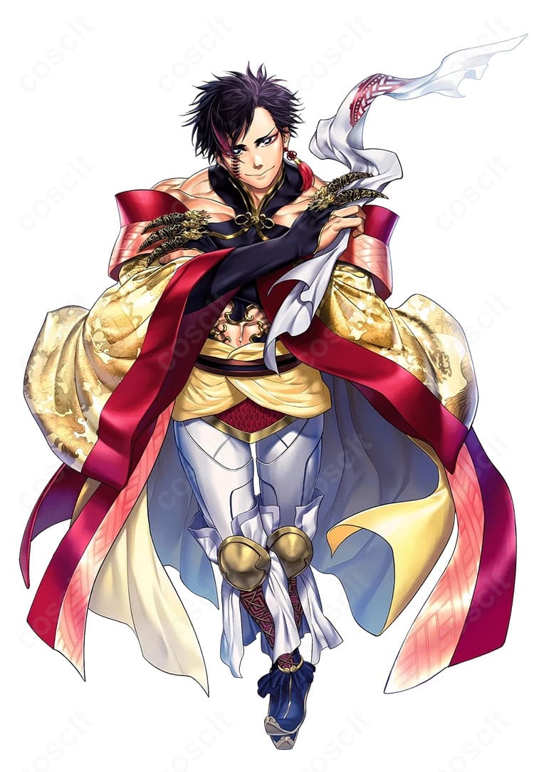 終末のワルキューレ 始皇帝(秦始皇)コスプレ衣装 正面全身イメージ 神VS人類最終闘争 威厳ある皇帝デザインを忠実再現