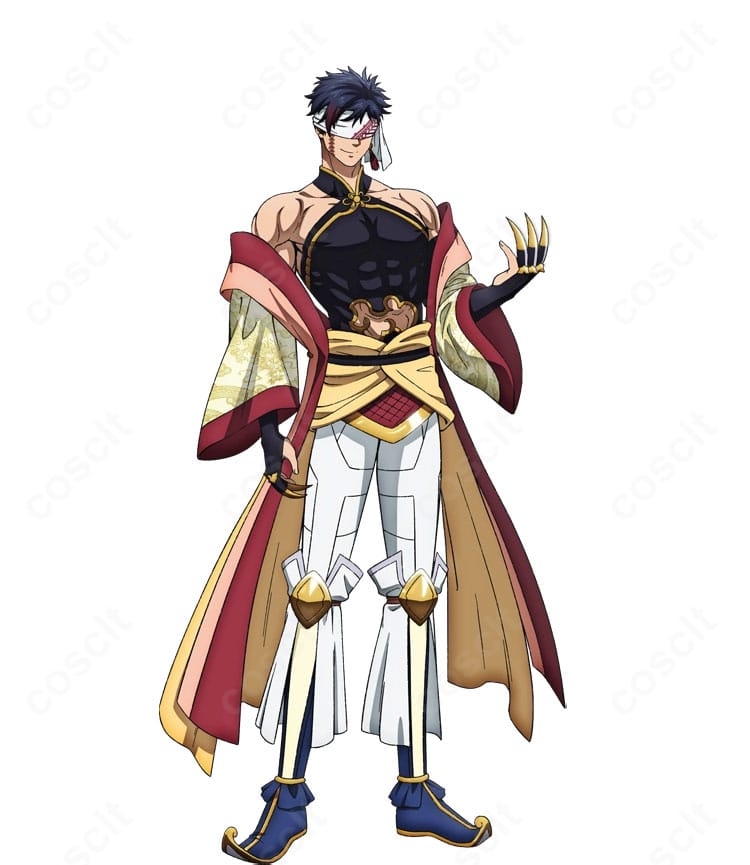 終末のワルキューレ 始皇帝(Qin Shi Huang)コスプレ衣装 側面イメージ シルエットと装飾の美しさをチェック