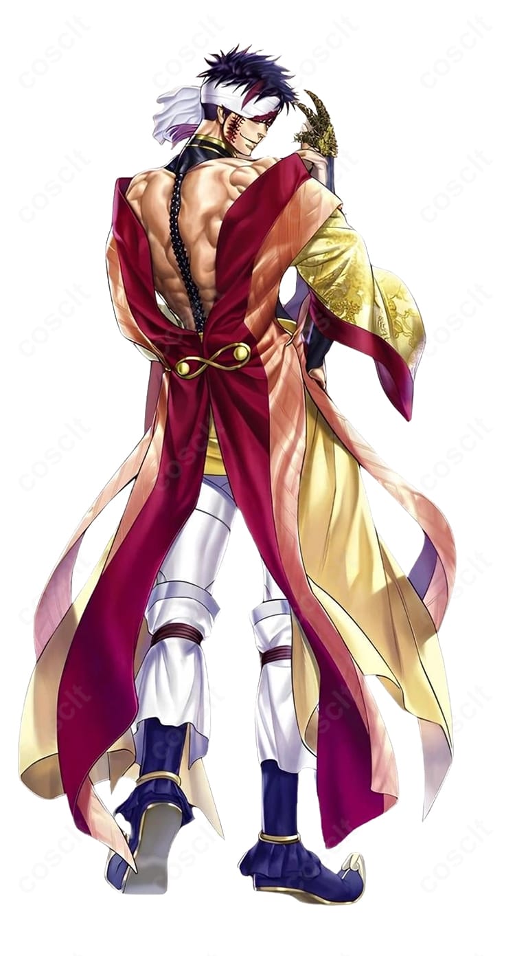 終末のワルキューレ 始皇帝 コスプレ衣装 背面全体イメージ 皇帝の存在感を感じる後ろ姿を確認