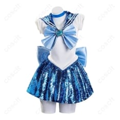 美少女戦士セーラームーン 水野亜美 セーラーマーキュリー セーラー戦士服 コスプレ衣装 - 1枚目の画像（サムネイル）