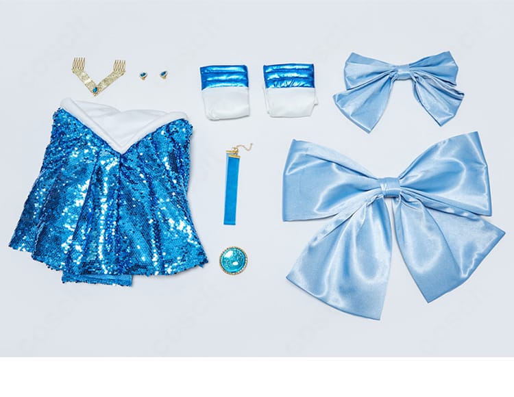 セーラーマーキュリー コスプレ衣装 セット内容一覧｜ワンピース・リボン・アクセサリー一式