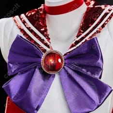 美少女戦士セーラームーン 火野レイ（セーラーマーズ）戦闘用セーラー服 コスプレ衣装 - 4枚目の画像（サムネイル）