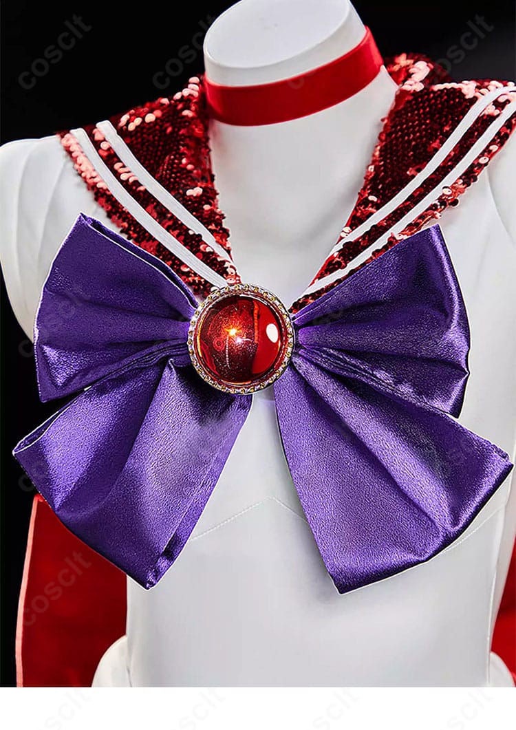 美少女戦士セーラームーン コスプレ衣装 領口装飾アップ セーラーマーズ 特徴的デザイン