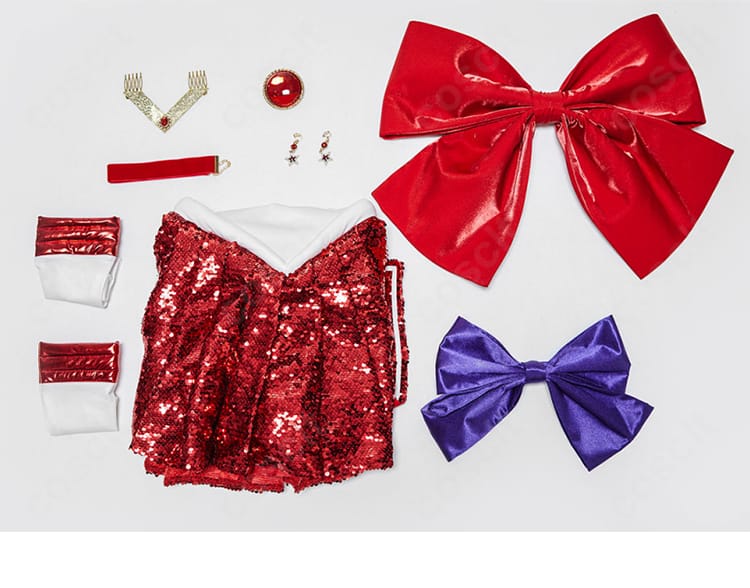 セーラーマーズ コスプレ衣装 セット内容一覧 ワンピース・リボン・アクセサリー一式