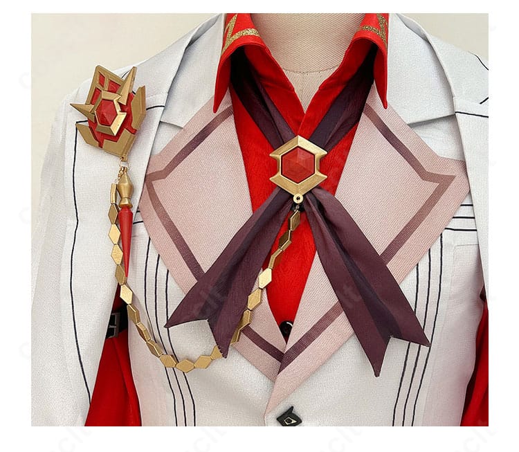 原神 タルタリヤ 原神FES衣装 衣襟装飾アップ 質感と仕立てをチェック