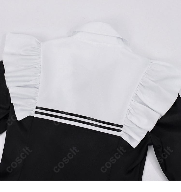 幽鬼 メイド服コスプレ 背面装飾ディテール 後ろ姿も美しく