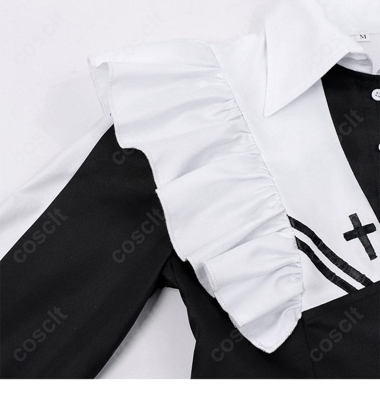幽鬼 メイド服コスプレ 衣肩装飾ディテール 世界観を演出