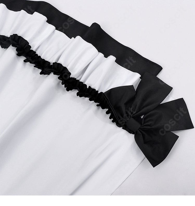 幽鬼 メイド服コスプレ スカート裾装飾ディテール 動きのある仕上がり