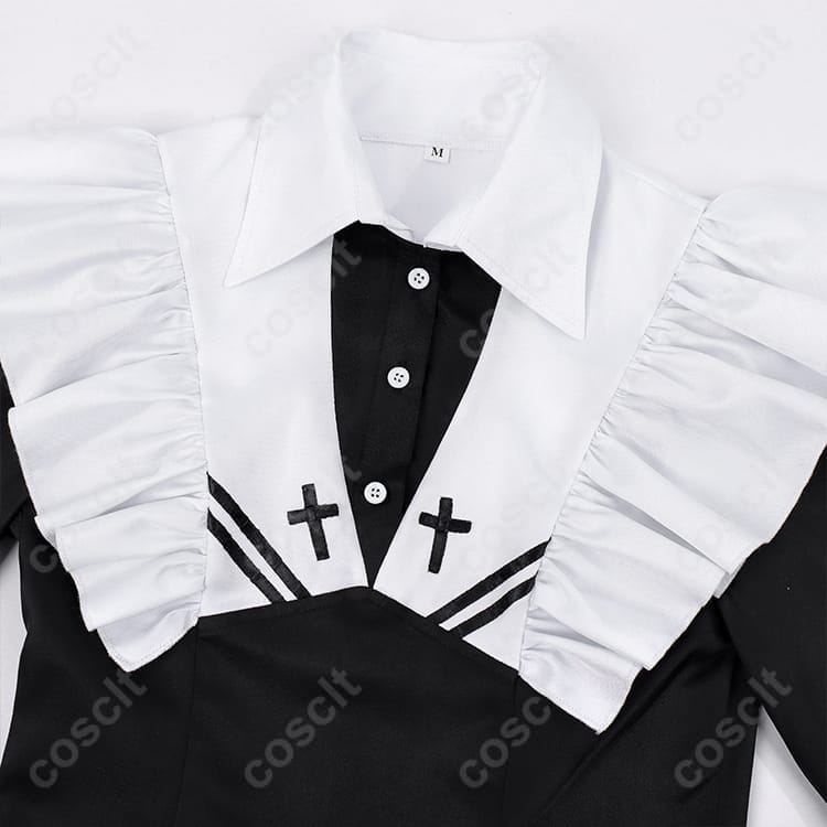 死亡遊戯で飯を食う。幽鬼（ユウキ）メイド服コスプレ衣装｜GHOST HOUSE再現 - 4枚目の画像