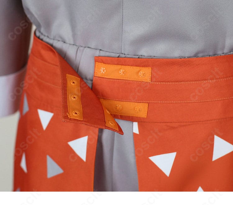 グリ コスプレ衣装 留め具ディテール｜安定感のある着用仕様