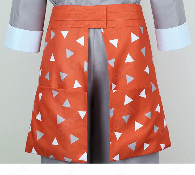 グリ コスプレ衣装 囲裙背面装飾アップ｜後ろ姿まで丁寧に再現