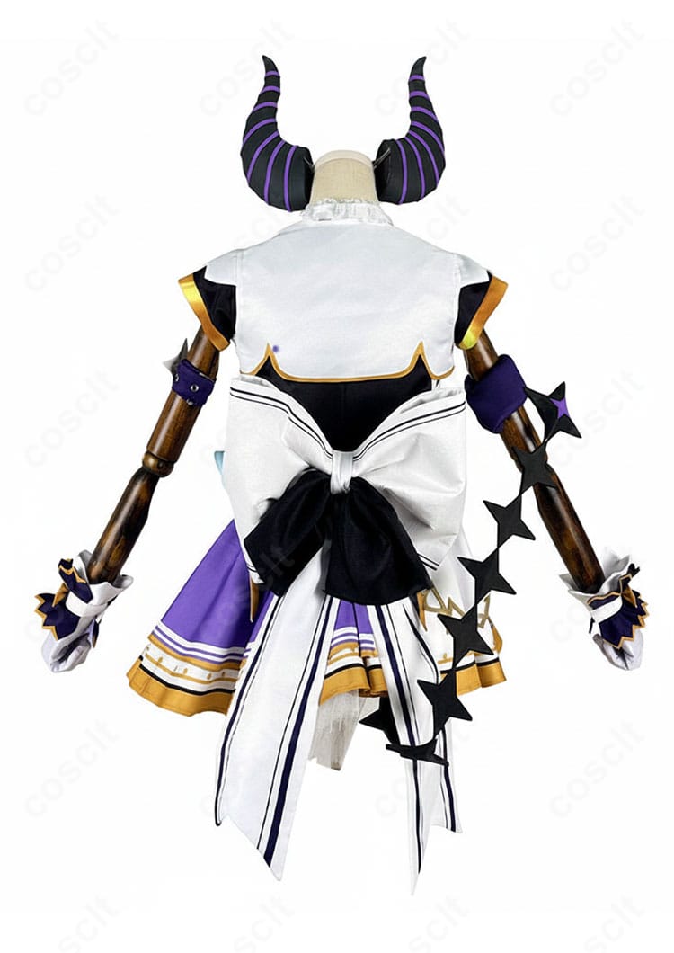 ホロライブ ラプラス・ダークネス アイドル衣装 コスプレ衣装 背面全体図 背中リボンまで忠実再現