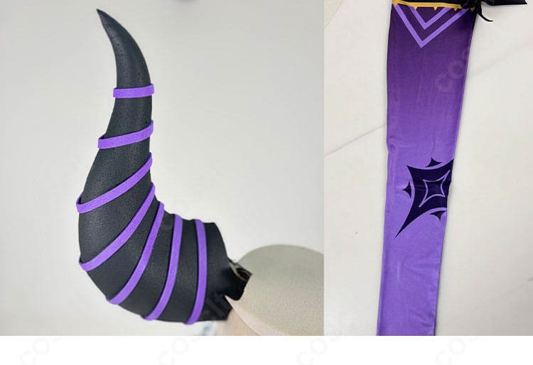 ホロライブ holoX ラプラス・ダークネス アイドル衣装 コスプレ 頭飾り細部 写真映えするアクセント