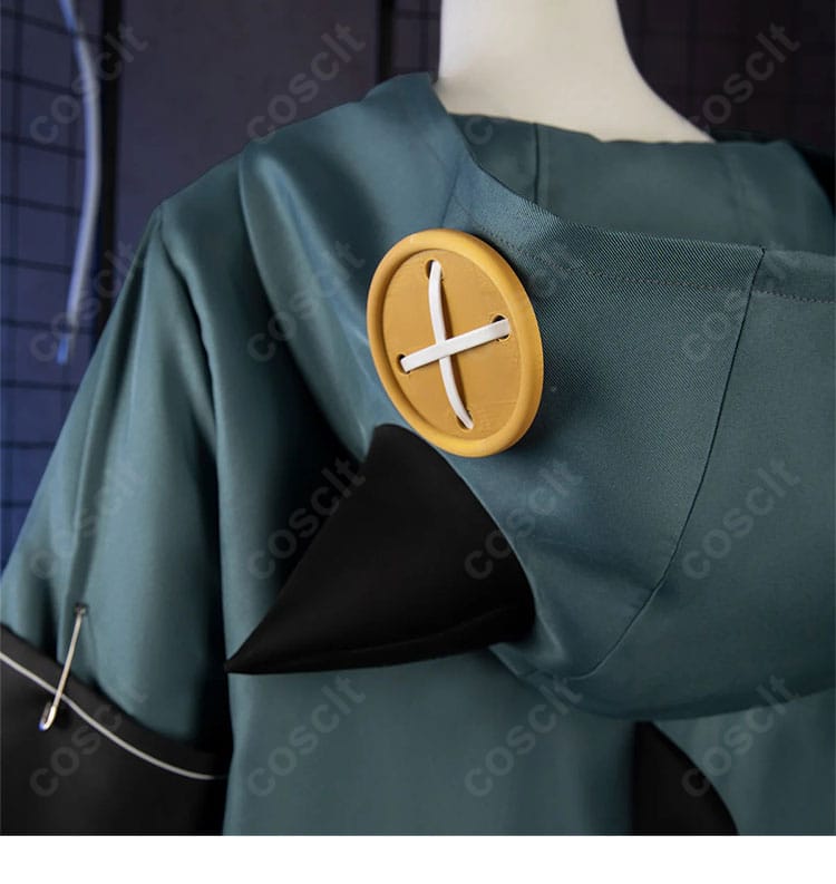 ガチアクタ ギータ コスプレ衣装 頭角付き衣帽装飾 世界観再現ディテール