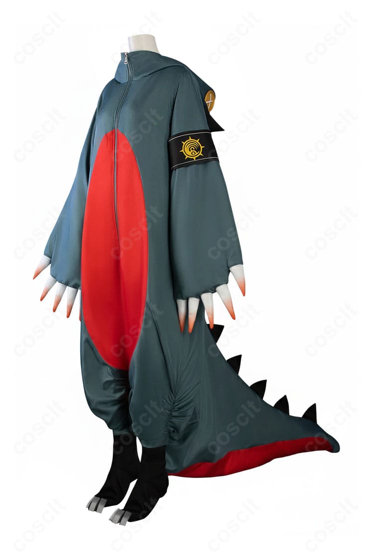 ガチアクタ ギータ コスプレ衣装 怪獣風デザイン 側面シルエット