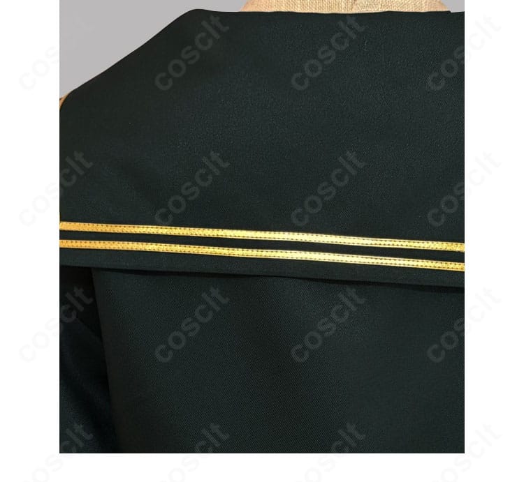 デッドアカウント 漆栖川希詠 コスプレ衣装 背面披肩装飾ディテール 動きのあるデザインを再現