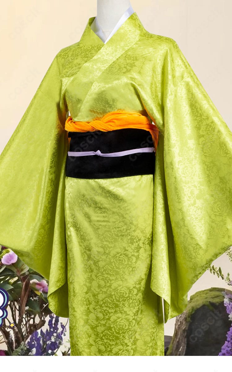 鬼滅の刃 嘴平琴葉 コスプレ 衣襟装飾ディテール｜優しい印象を引き立てる細部デザイン