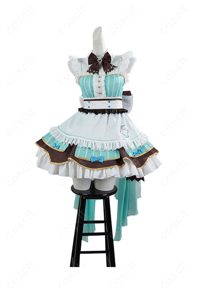 ミント・ファントーム メイド服 コスプレ衣装 正面デザイン｜可愛さとダーク感を両立したゴーストメイド衣装