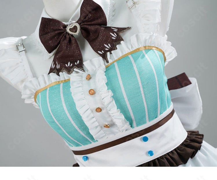 ミント・ファントーム メイド服 蝶結びリボン装飾｜キャラクターらしさを引き立てる可愛いポイント