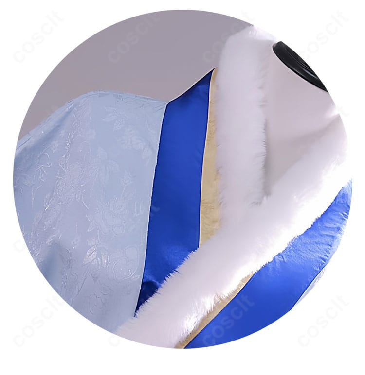 薬屋のひとりごと 猫猫 冬服 コスプレ衣装 襟元ディテール｜上品で落ち着いた雰囲気の襟装飾を細部まで確認