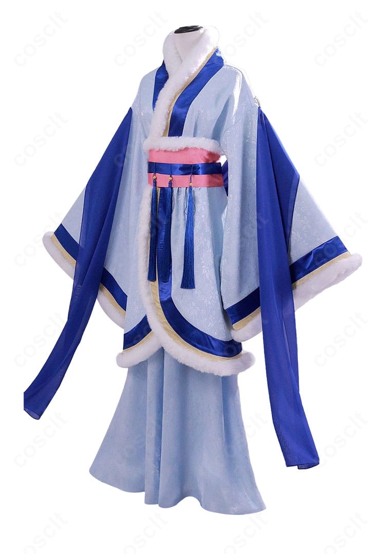 薬屋のひとりごと 猫猫 冬服 コスプレ衣装 側面デザイン｜動きやすさと実用性を意識した横からのシルエット