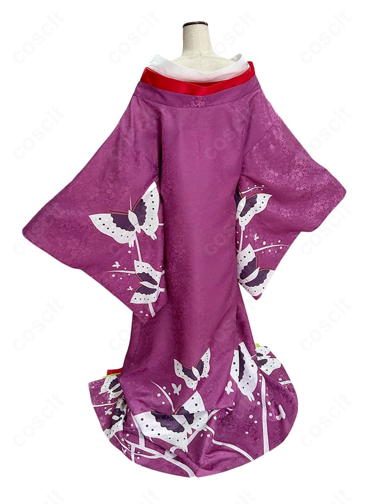 黒執事 藍猫（ランマオ）花魁風コスプレ衣装 背面デザイン｜後ろ姿まで美しく再現された高完成度コスプレ