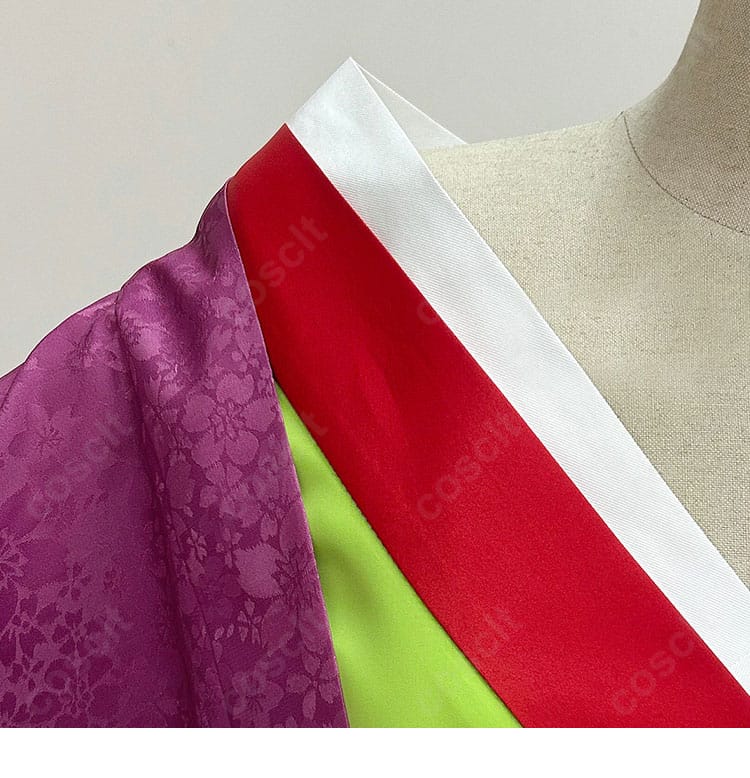 黒執事 藍猫 花魁風コスプレ衣装 衣領デザイン詳細｜キャラクターらしさを表現した上品な装飾