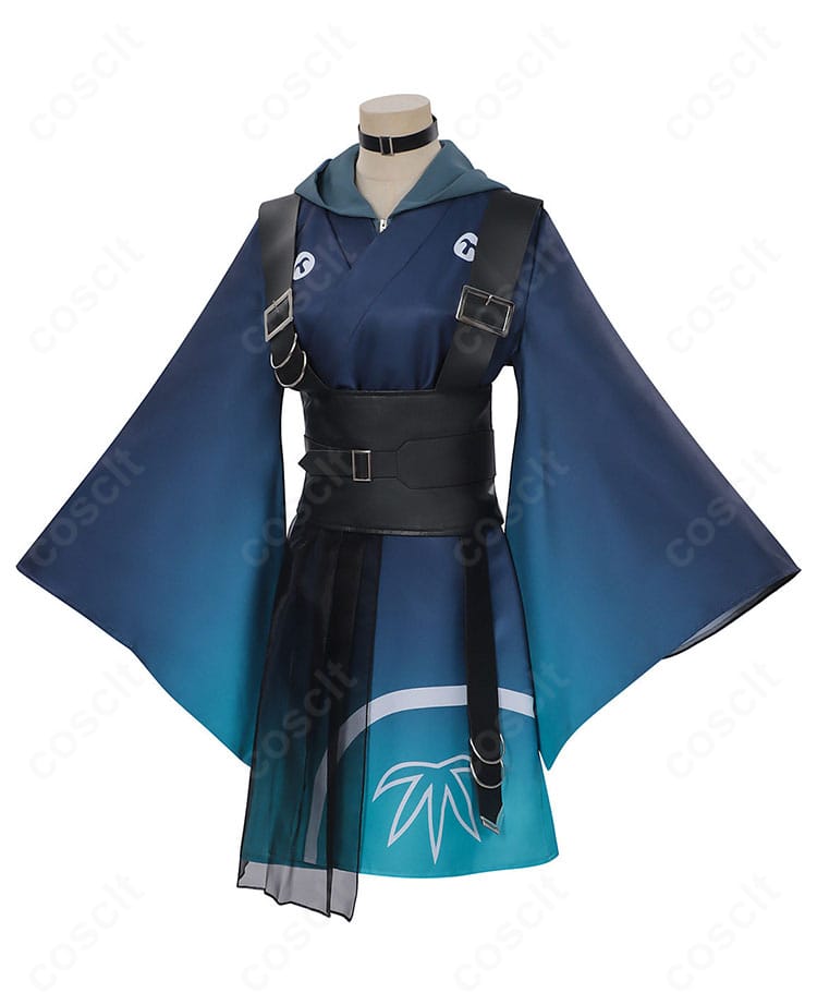 超かぐや姫！酒寄彩葉 コスプレ衣装の左側デザイン｜撮影映えする美しいバランス