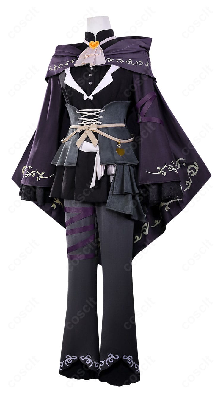 東雲絵名 シーキング・クローク コスプレ衣装 側面シルエット｜動きのある美しいラインを再現