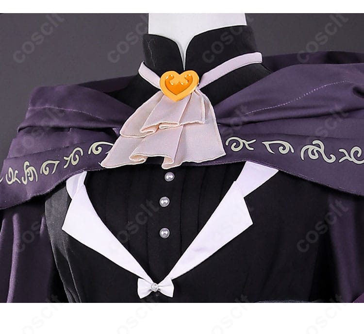 東雲絵名 コスプレ衣装 領口装飾ディテール｜世界観を引き立てる繊細な仕上がり
