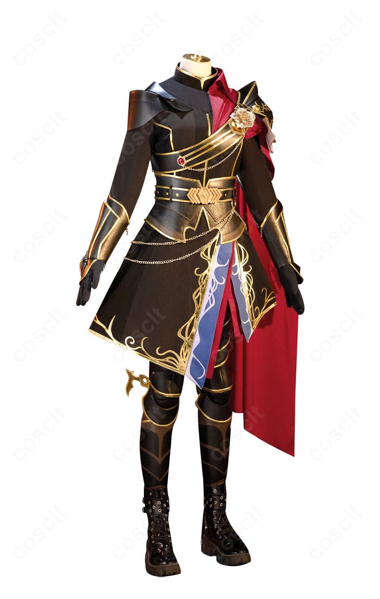 プロセカ 青柳冬弥 シュヴァリエ・ノワール コスプレ衣装 正面デザイン｜上品で重厚感ある仕上がり