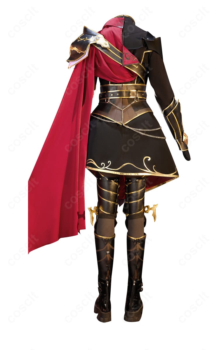 プロセカ 青柳冬弥 シュヴァリエ・ノワール 背面デザイン｜マントと装飾の立体感を再現