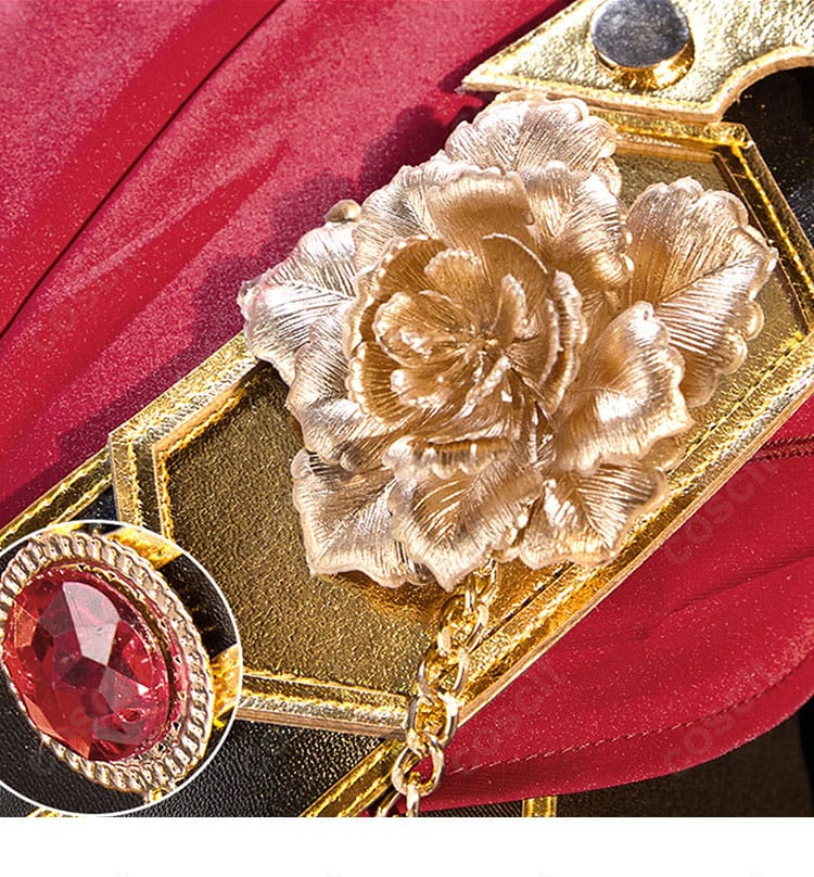 プロセカ 青柳冬弥 コスプレ 胸元装飾アップ｜高級感ある装飾パーツを丁寧に再現