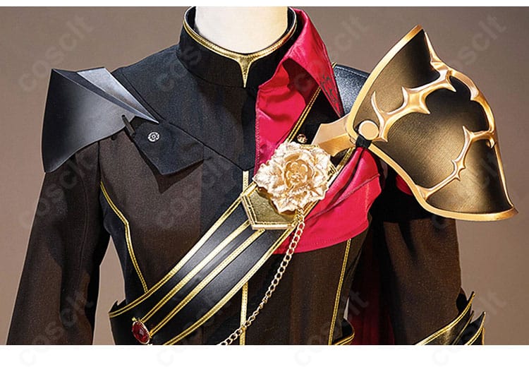 青柳冬弥 コスプレ 衣襟装飾ディテール｜シュヴァリエ・ノワールの世界観を忠実再現