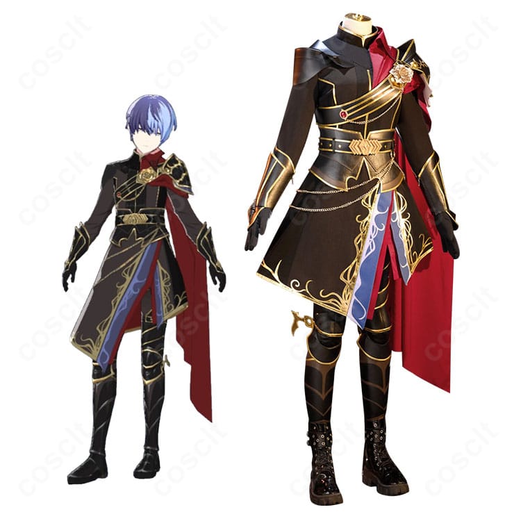 プロジェクトセカイ 青柳冬弥 シュヴァリエ・ノワール コスプレ衣装 全体イメージ｜COSCLT 高再現・オーダーメイド対応