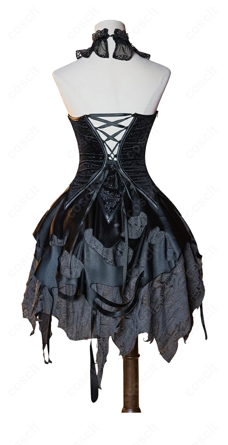 ペルソナ5X 鹿野苺 怪盗服 背面デザイン｜ホラー調×ウェディング風の世界観再現