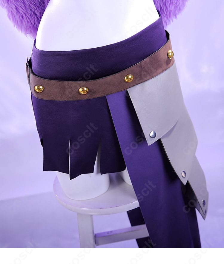 ニコ・ロビン エルバフ編 コスプレ衣装 スカート装飾ディテール｜動きに合わせて美しく揺れるデザイン