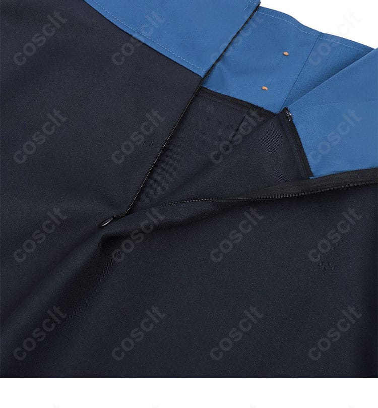 スカート背面ファスナーのディテール|着脱しやすい開閉構造