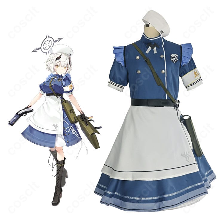 ブルーアーカイブ 氷室セナ コスプレ衣装の着用イメージ。正面全身でシルエットと配色を確認できます。