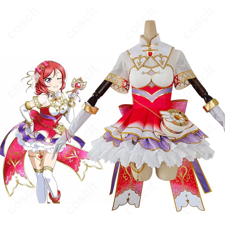 モデル着用の全身イメージ写真:西木野真姫 お化粧の魔法編「そんなに見ないで」コスプレ衣装の雰囲気が分かるカット