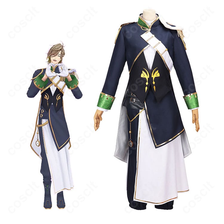 にじさんじ オリバー・エバンス 共通衣装コスプレの着用イメージ全身。ロングコートとベストのフォーマルな佇まい。